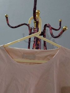 Beige Long Sleeve Tunic Top