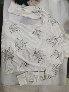 zara beads shirt/ blouse