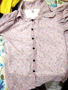 Chic Floral Print shirt top