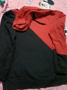 mens new hoodie red and black colour combination g