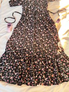 Chic Floral Print  Dress