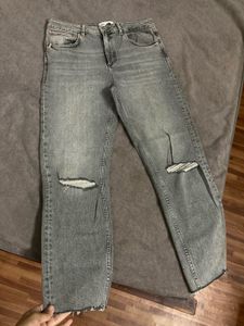 ZARA Grey Ripped Jeans