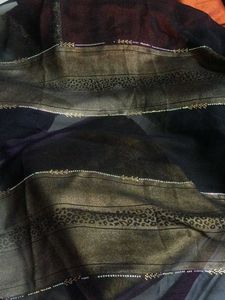 Elegant Black stole ( hijab)with Embellishments