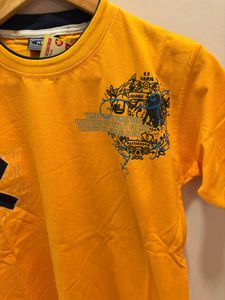 Yellow Graphic Print T-Shirt
