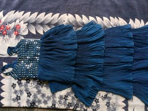 Stunning Teal Sequined one piece dress