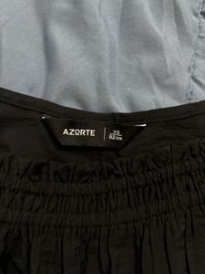 Black Smocked Camisole Top