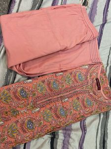 Meena bazar beautiful Pink Kurta Set with Pant
