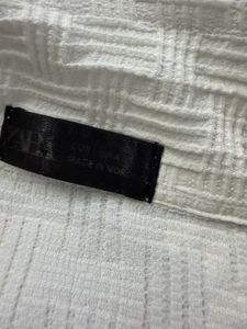 Men's White Textured Shirt