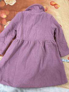 Charming onion Pink Ruffle Coat for Girls