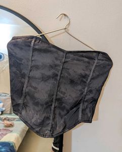 Womens Grey Corset Top