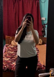 Light Blue Color Block T-Shirt