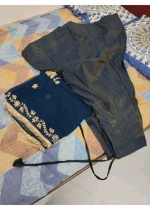 Elegant Dark Blue Lehenga Choli Set
