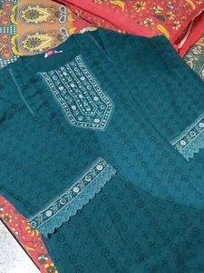 Elegant Green Chikankari Kurta