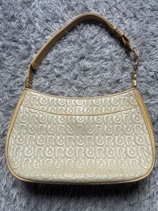 Vintage Beige Monogram Shoulder Bag