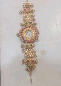 Antique Gold Finish Watch Bracelet