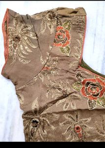 Festive Ethnic Elegant Embroidered Kurta &amp; Dupatta