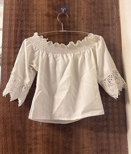 Chic White Off-Shoulder Lace Top