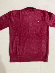 Maroon Knit Sweater / Pullover