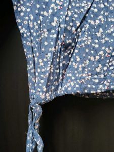 Floral Print Button-Up Blouse