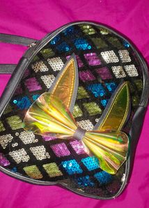 Sparkly Sequin Backpack with Bow