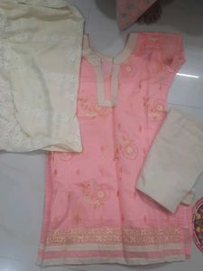 Pink Kurta Set with Dupatta