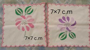 Vintage Embroidered Dressing Table Mat Set