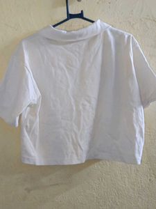 White 'Boston' Crop Top