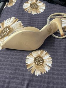Sparkling Heart Embellished Heels