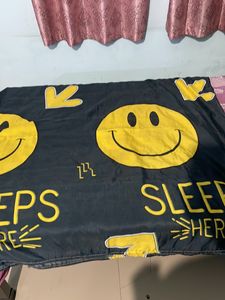 Two cartoon print cotton bedsheet