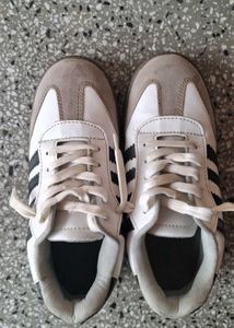 *SAMBA DUPES* Classic White & Grey Sneakers
