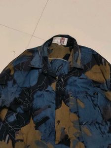 Abstract Print Men's Long Sleeve Shirt
