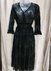 I. Elegant Lace Midi Dress