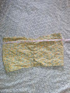 Floral Lace-Up Tube Top