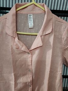 Soft Comfortable, Self Work Collar Top