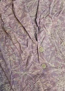 Lavender Print Blazer &amp; Pants Set