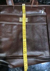 New Classic Brown Leather Duffle Bag