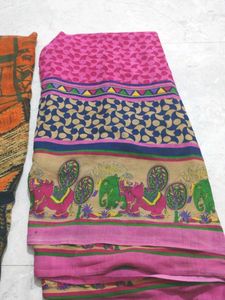Vibrant Printed Saree
