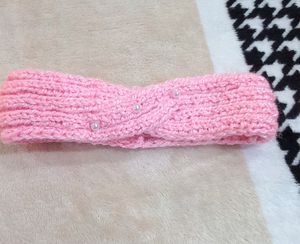 Baby Pink Knitted Hair Band