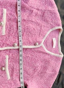 (Made In Korean) Pink Knit Cardigan