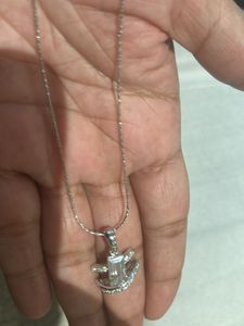 Silver Airplane Necklace &amp; Earrings Set