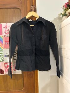 Classic Black Button-Up Shirt
