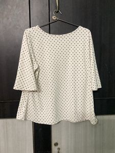 White Polka Dots Top