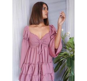 Stylish Feminine Women Pink Dress