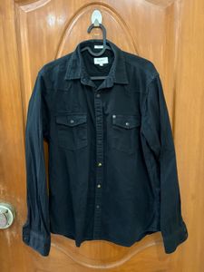 Men's Black Long Sleeve Western Shirt