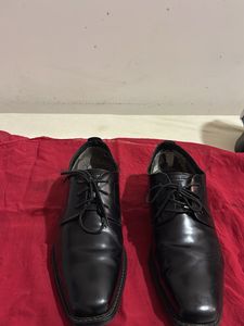 Crystal sole Classic Black Leather Dress Shoes