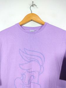 Lavender Printed Casual Top (Women's)