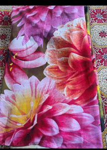 beautiful floral design bedsheet