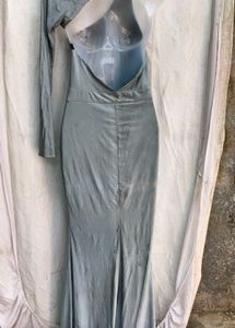 One-Shoulder Maxi Dress with Slit