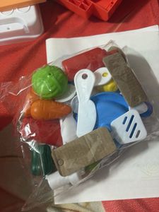 Orange Kitchen Pretend Play Toy Set