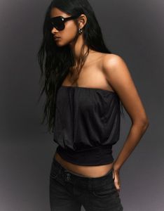 Bershka Balloon Bandeau Top